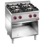 Fornuis samengesteld uit : 4 branders & open kast - Main Image