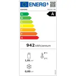 FULL glazen vitrine" 440 liter, 2 planken & vleesstang, geventileerd - MEAT - ZWART - Image 2