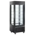 FULL glazen vitrine" 440 liter, 5 glazen niveaus, geventileerd -CHOCOLATE - ZWART - Main Image