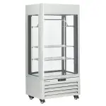 FULL glazen vitrine" 600 liter, 2 planken & vleesstang, geventileerd - MEAT - WIT - Main Image