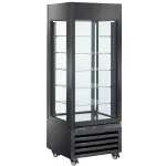FULL Vitrine 440 Lt., 5 glazen niveaus, geventileerd - PASTRY - ZWART - Main Image