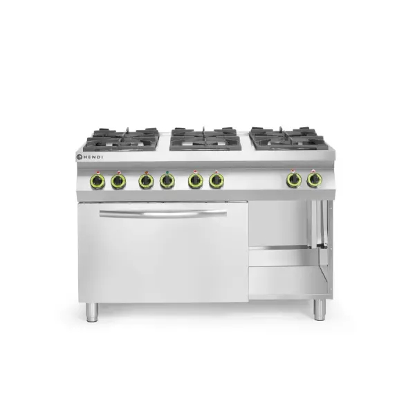 Gasfornuis Kitchen Line 6-pits met convectieoven GN 1/1 - Main Image
