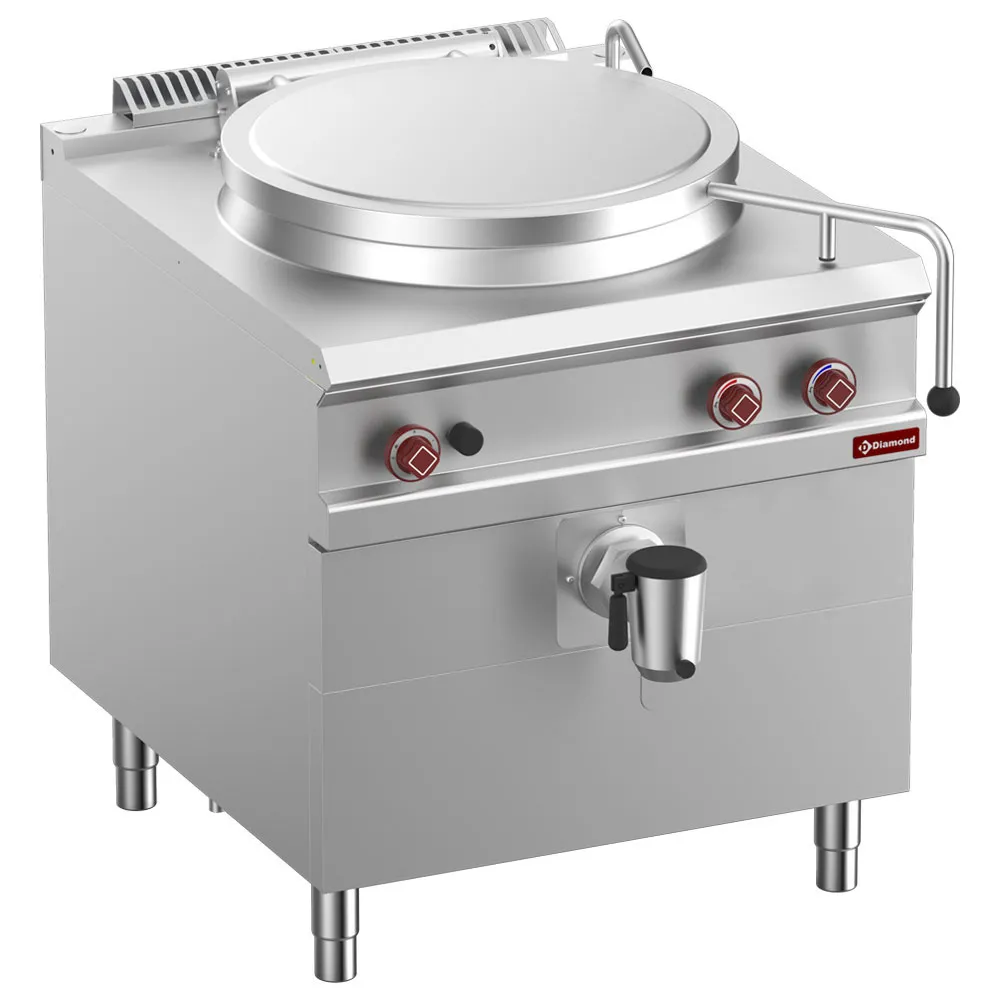 Gaskookketel direkte verwarming, 100 liter, op meubel - Main Image