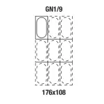 Gastronorm bak 1/9 h100 mm - Image 2