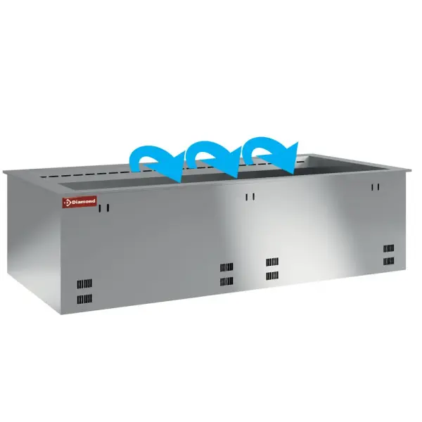 Gekoeld kuipelement, geventileerd, 4x GN 1/1 (zonder waterdicht eenheid) - Main Image