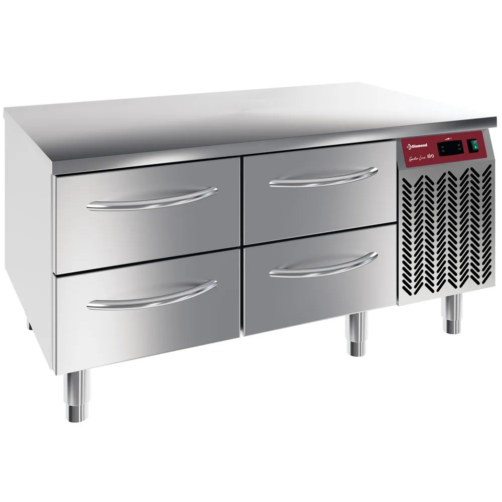 Gekoeld onderstel, 4x1/2 laden GN 1/1-h 100 mm - Main Image