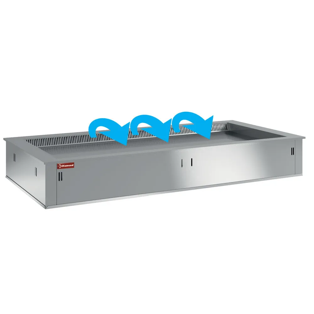 Gekoeld topelement, geventileerd, 2x GN 1/1 (zonder waterdicht eenheid) - Main Image