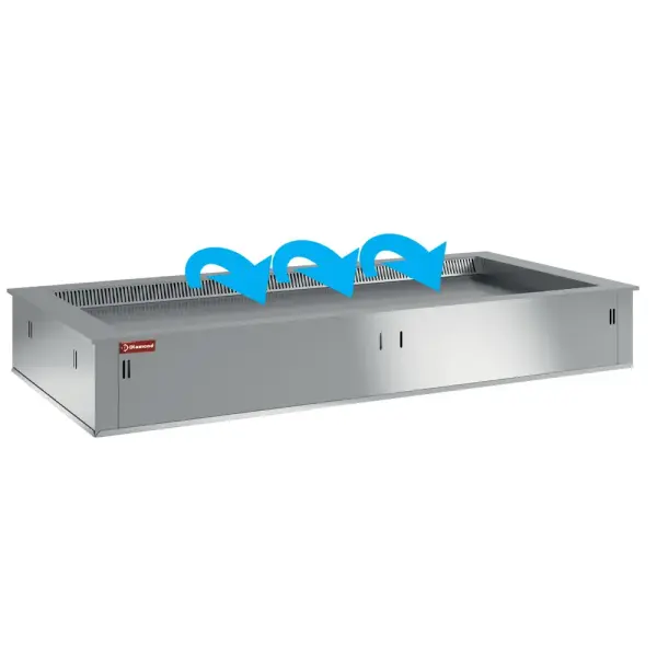 Gekoeld topelement, geventileerd, 4x GN 1/1 (zonder waterdicht eenheid) - Main Image