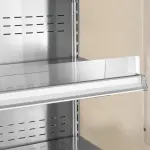 Gekoeld wandmeubel, geventileerd met glazen schuifdeuren - GRIJS/WIT - Image 2