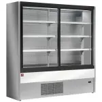 Gekoeld wandmeubel, geventileerd met glazen schuifdeuren - GRIJS/WIT - Main Image