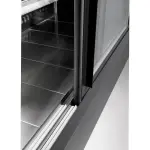 Gekoeld wandmeubel, geventileerd met glazen schuifdeuren - ZWART - Image 3