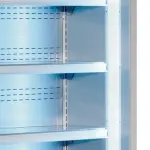 Gekoeld wandmeubel, geventileerd met glazen schuifdeuren - ZWART - Image 4