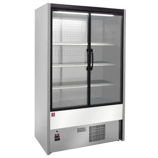 Gekoeld wandmeubel, zwenkdeuren - GRIJS / WIT - Main Image