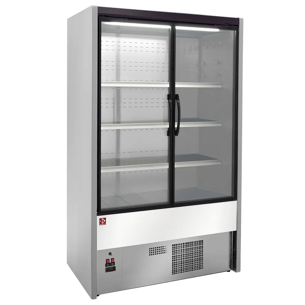 Gekoeld wandmeubel, zwenkdeuren - GRIJS / WIT - Main Image