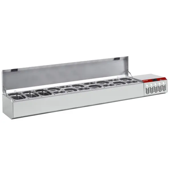 Gekoelde structuur GN 10x1/4, 1x1/9,, met deksel - Main Image