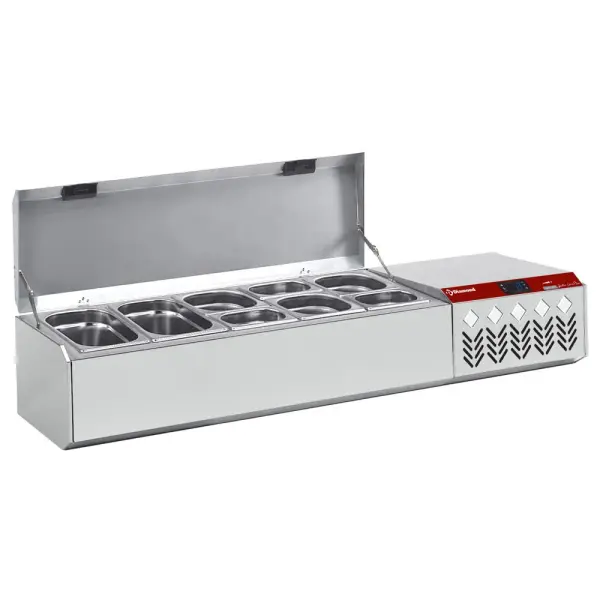 Gekoelde structuur GN 5x1/4 , met deksel - Main Image