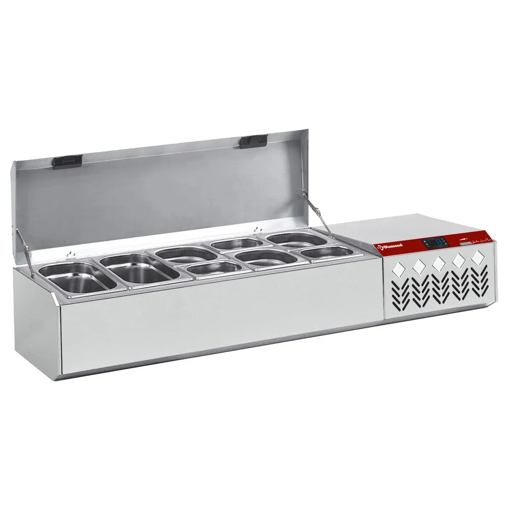 Gekoelde structuur GN 5x1/4 , met deksel - Main Image