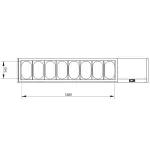 Gekoelde structuur GN 8x1/4, met deksel - Image 2
