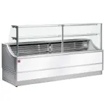 Gekoelde uitstaltoonbank rechte ruiten 90°, met reserve - Main Image