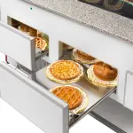 Gekoelde vitrinetoonbank, statisch, ladensysteem, zonder reserve - GRIJS/WIT - Image 5