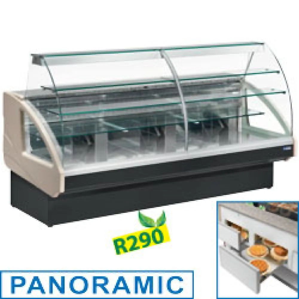 Gekoelde vitrinetoonbank, statisch, ladensysteem, zonder reserve - Main Image
