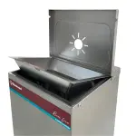 Gekoelde waterfontein met pedaal, roestvrij staal, 35 liter/uur - Image 2