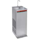 Gekoelde waterfontein met pedaal, roestvrij staal, 35 liter/uur - Main Image