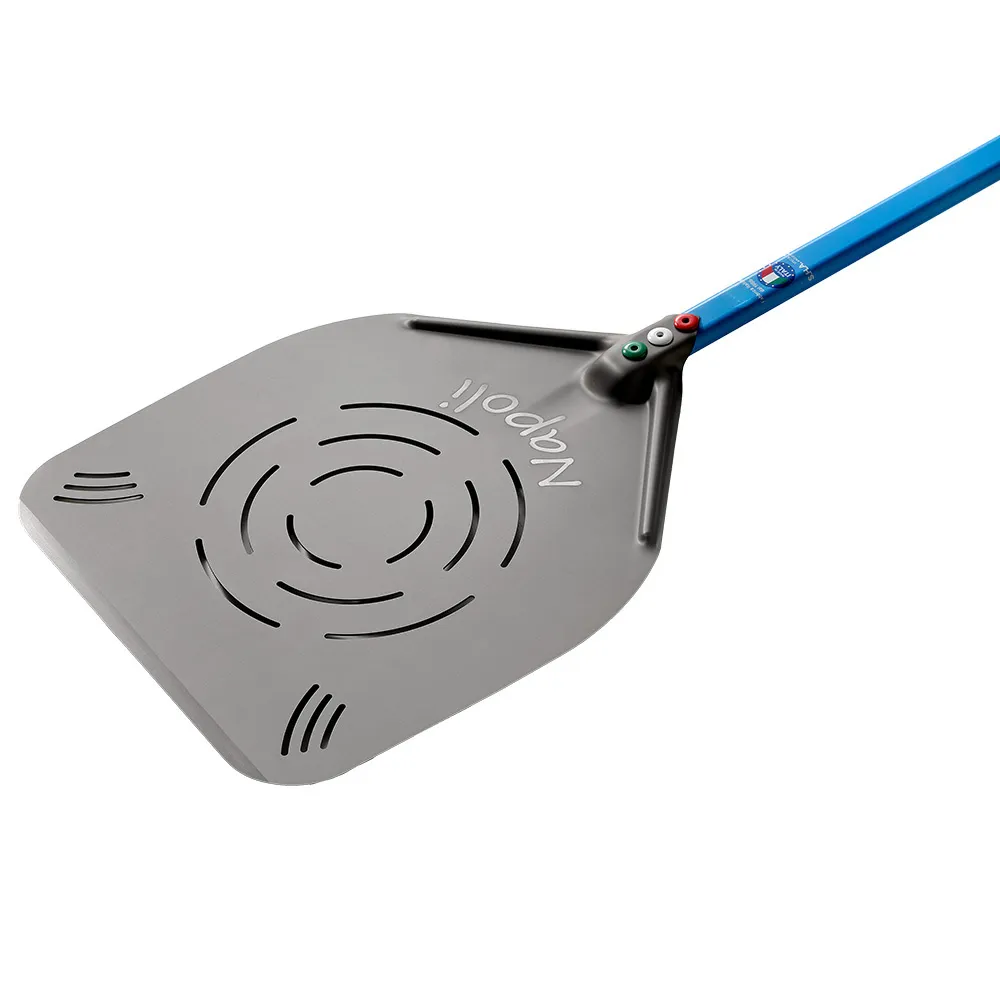 Geperforeerde Napolitaanse aluminium pizzasschep 320 mm - Main Image