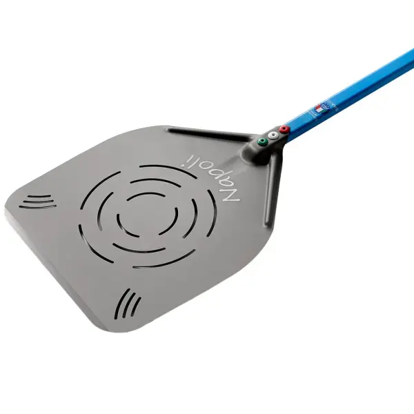 Geperforeerde Napolitaanse aluminium pizzasschep 370 mm - Main Image