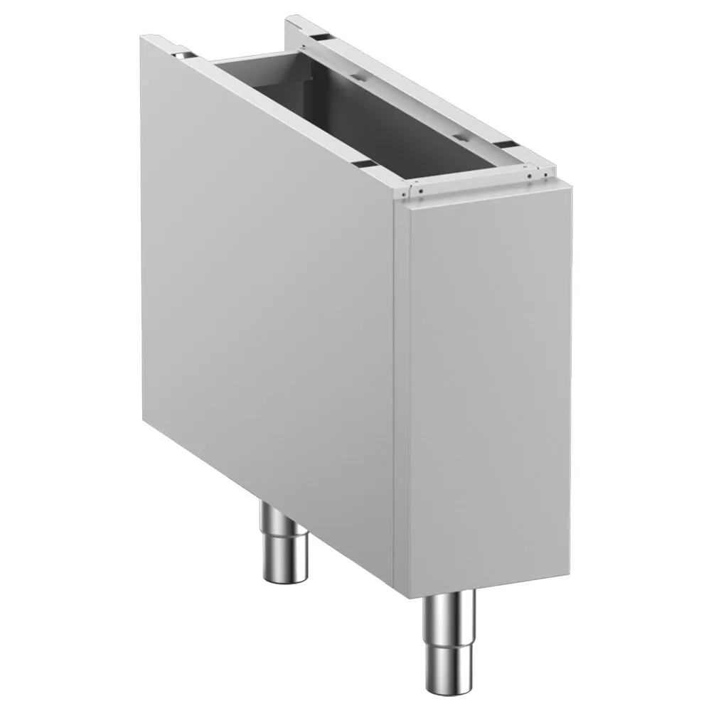 Gesloten onderstel op verstelbare poten in R.V.S. - Main Image