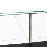 Geventileerde gekoelde vitrinetoonbank- met recht frontglas 90° met reserve - ZWART - Image 4