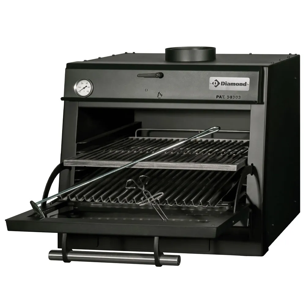 Houtskooloven-BBQ, GN 1/1 (60 Kg/h)/Zwart - Main Image Houtskooloven-BBQ, GN 1/1 (60 Kg/h)/Zwart - Main Image