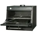 Houtskooloven-BBQ, GN 1/1 + GN2/4 (75 Kg/h)/Zwart - Main Image