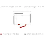 Kamer ISO 100, afm. int. 1830 x 1230 xh 2030 mm (4,57 m³) - Image 5