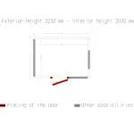 Kamer ISO 100, afm. int. 2830 x 2030 xh 2030 mm (11,66 m³) - Image 5