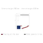 Kamer ISO 60 met groep, afm. int. 1430 x 1230 xh 2030 mm (4,07 m³ ) - Image 2