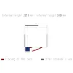 Kamer ISO 60 met groep, afm. int. 2030 x 2030 x h2030mm (8,37m³ ) - Image 2