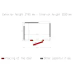 Kamer ISO 80, afm. int. 1830 x 1230 xh 2030 mm (4,57 m³) - Image 5