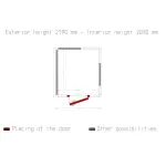 Kamer ISO 80, afm. int. 2030 x 1830 xh 2030 mm (7,54 m³) - Image 5