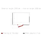 Kamer ISO 80, afm. int. 2830 x 2030 xh 2030 mm (11,66 m³) - Image 5