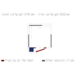 Kamer ISO 80 met groep, afm. int. 2030 x 2030 x h2030mm (8,37m³) - Image 2