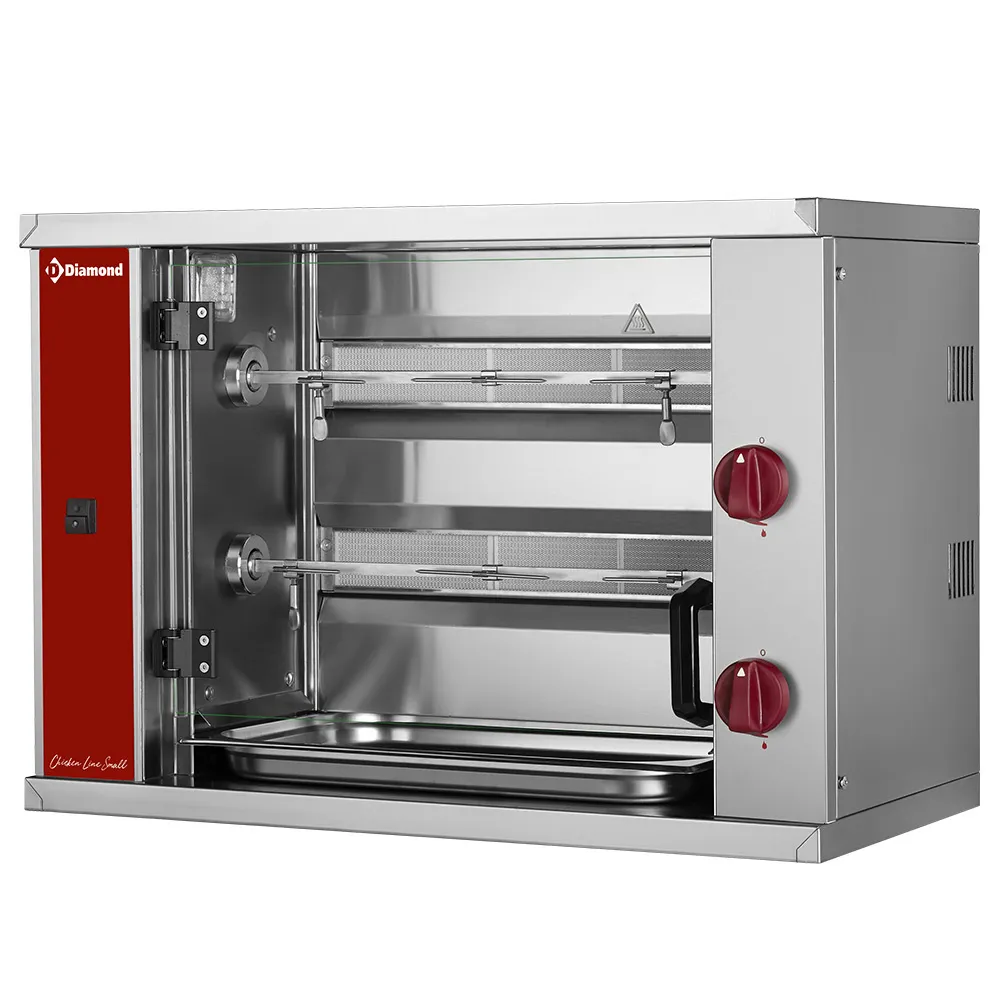 Kippenspit gas "SMALL", 2 spitten (6 kippen) SMALL - Main Image