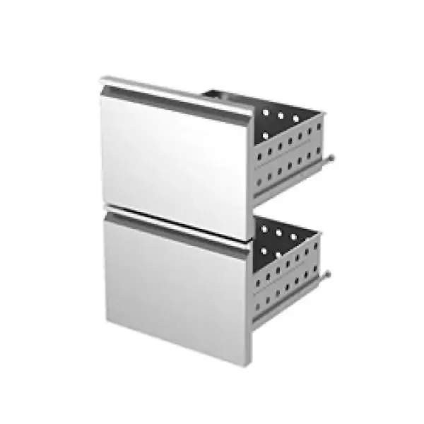 Kit ladeblok (1/2 + 1/2) roestvrij staal x KBR… - Main Image