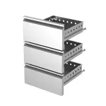 Kit ladeblok (1/3+1/3+1/3) roestvrij staal x KBR… - Main Image