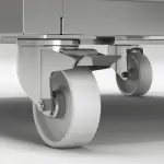 Koelkast geventileerd 700 liter, 1 deur GN 2/1, op wielen - Image 4