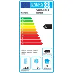 Koelkast geventileerd, glazen deur, 150 liter. R.V.S. - Image 2