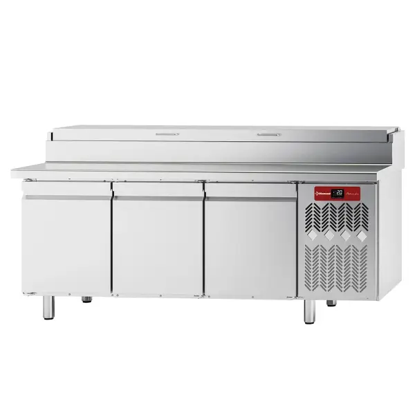 Koeltafel, geventileerd, 3 deuren EN 600x400, gekoelde opzetstructuur GN 10x GN 1/3 - Main Image