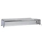 Koeltafel, geventileerd, 3 deuren GN 1/1, met achterwand, op wielen, 2 met remmen - Image 4