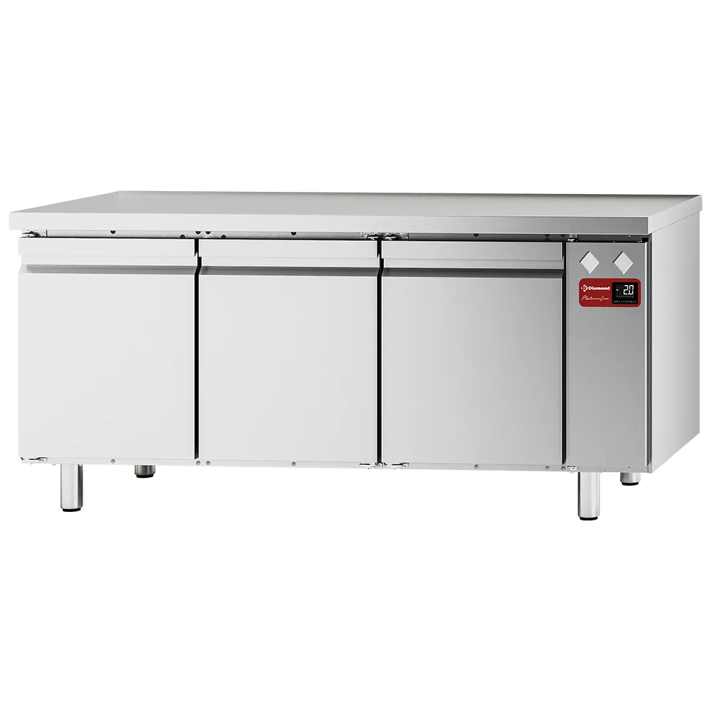 Koeltafel, geventileerd, 3 deuren GN 1/1, (zonder groep) - Main Image