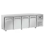 Koeltafel, geventileerd, 4 deuren GN 1/1, op wielen, 2 met remmen - Main Image